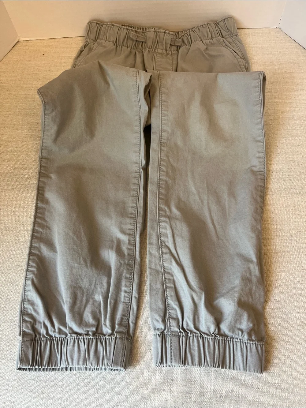 GAP Kids Gray Elastic-Waist Jogger Pants